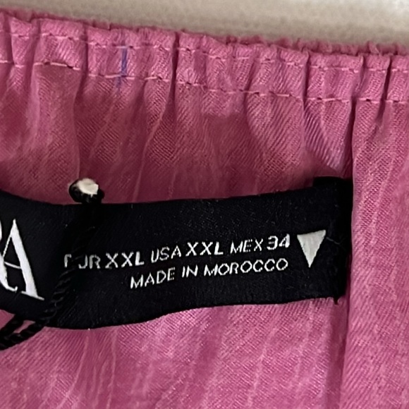 Zara Women's  Pink Crop Tank Top - Picture 7 of 10